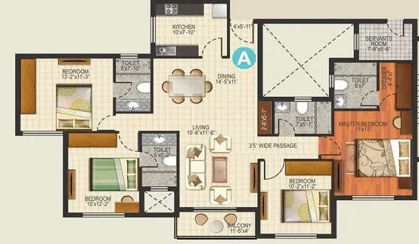 Featured Image of Prestige Banjara Hills 4 BHK Floor Plan
